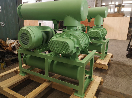 37kw 1450rpm 0.5 Bar 30m3/Min 6" Kanalizasyon Arıtma Hava Soğutma Kökler Tipi Blower