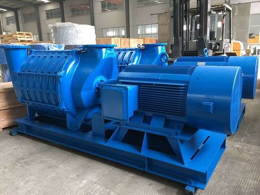 98KPA 90KW Çok aşamalı Merkezi Havalandırıcı hava kompresörü geri yıkama için 50m3/min