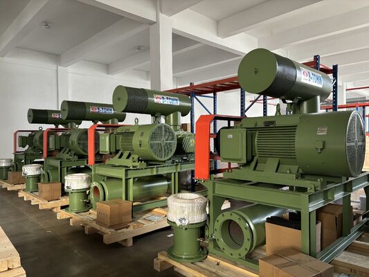 3 L/dak Soğutma Suyu ile Roots Rotary Loblu Fan, 60-100KPA Basınç Tahliyesi ve 1.5-5.5 KW Motor Gücü