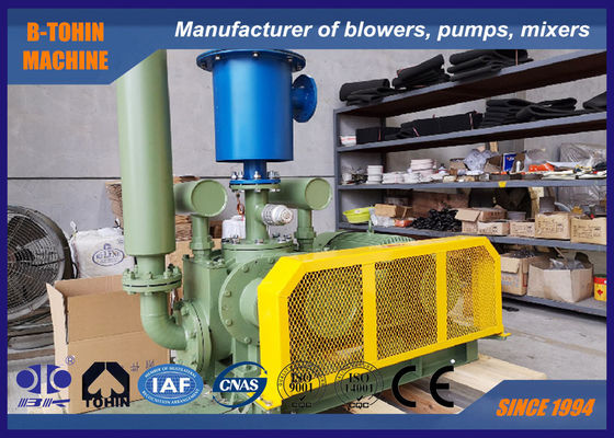DN100 4 "8.7m3 / Min -60KPA 18.5KW Roots Blower Pompası