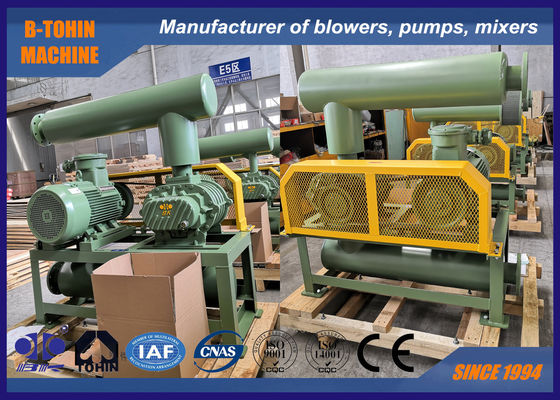 -50KPA 4.53m3/Min 7.5KW Hava Soğutma Negatif Basınç Kökler Blower Vakum Pompası