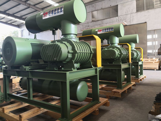 0.8 Bar 132kW 10 "850-1500 RPM 71.52-116.5m3/dk tri lob kökleri üfleyici