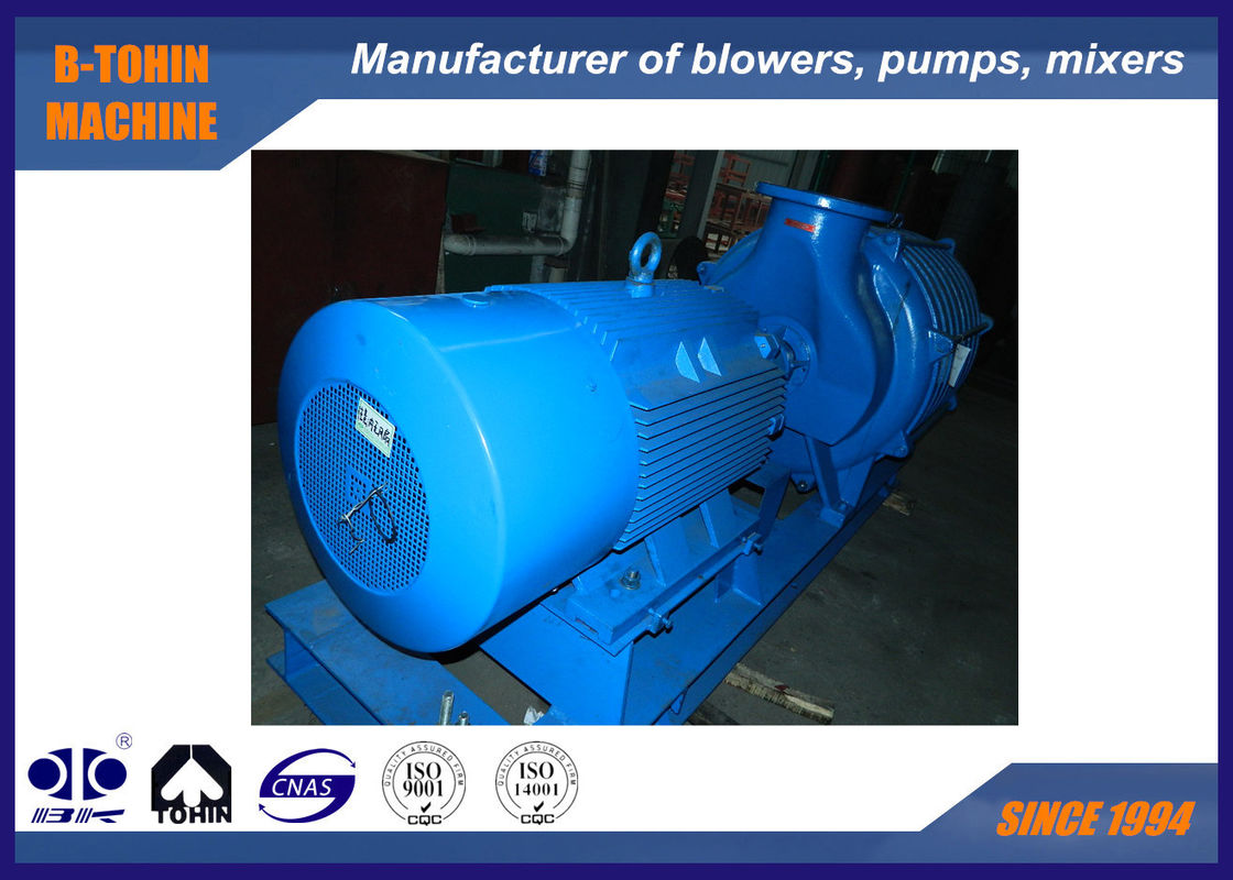 Alüminyum çarklı kanalizasyon geri yıkama çok kademeli santrifüj blower, 90m³/dk giriş basıncı