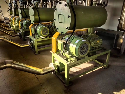 18.5KW 0.04Mpa Üç Lobe Roots Blower Toz, taneler vb. nükleer transfer için uygulama.